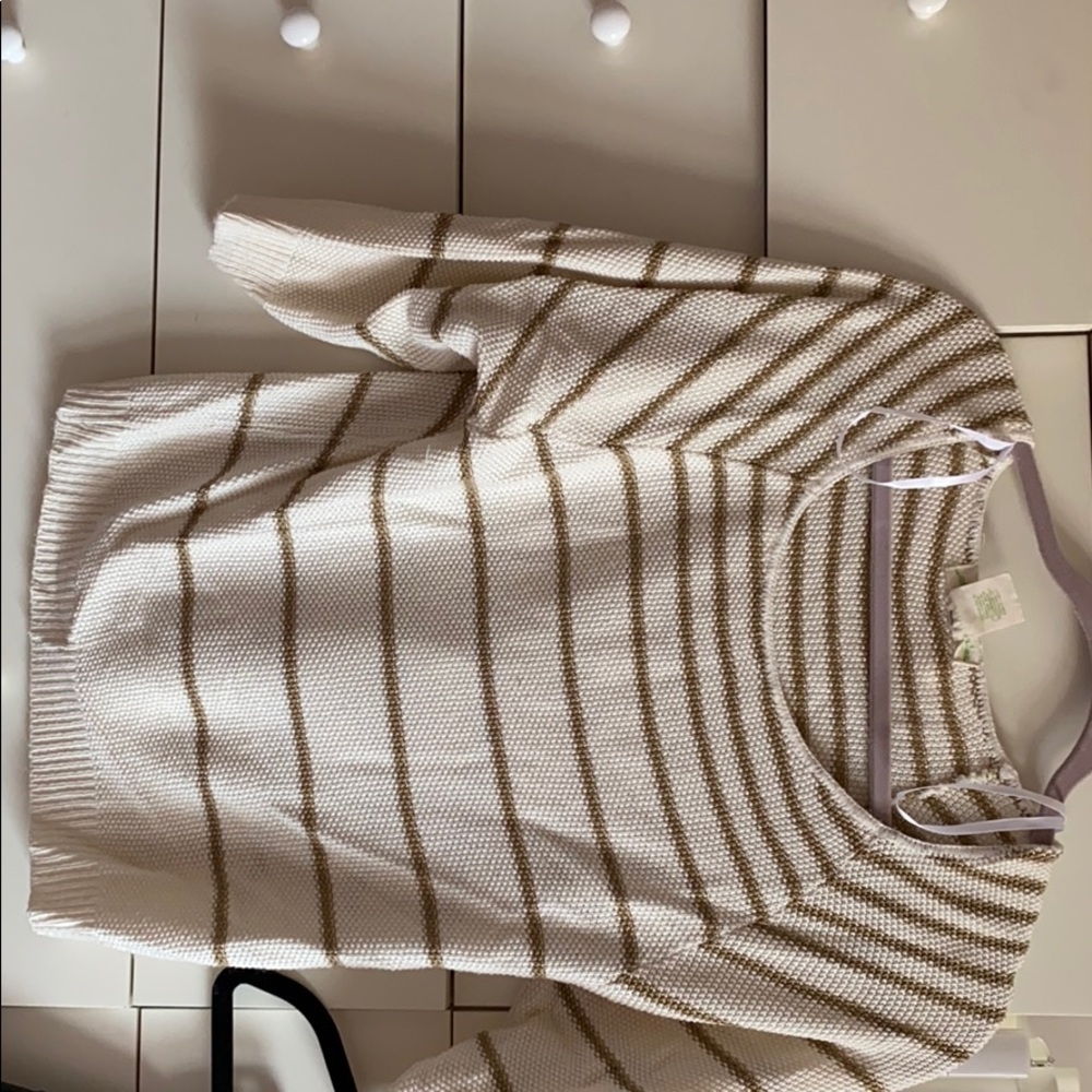 Beige striped sweater